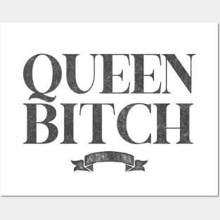 Queen Bitch / Retro Styled Typography Design Posters and Art